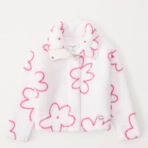 Abercrombie Kids Cozy Sherpa Jacket NWT Size 11/12 Girls - Perfect Holiday Gift